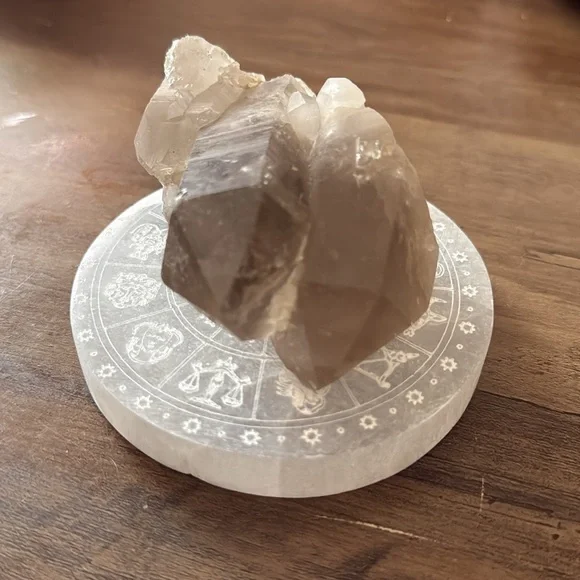 Smoky Quartz with Rutile Raw Cluster - Picture 4 of 5